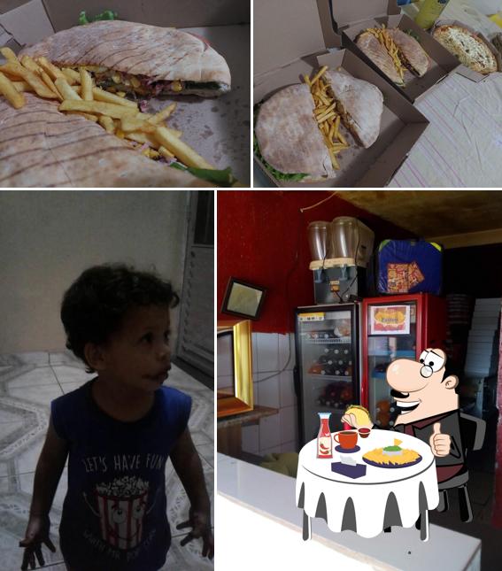 Consiga um hambúrguer no Pizzaria Real Bis