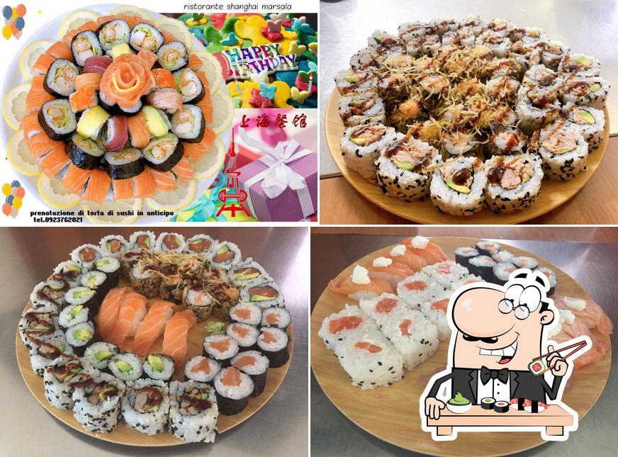 Scegli le diverse opzioni di sushi