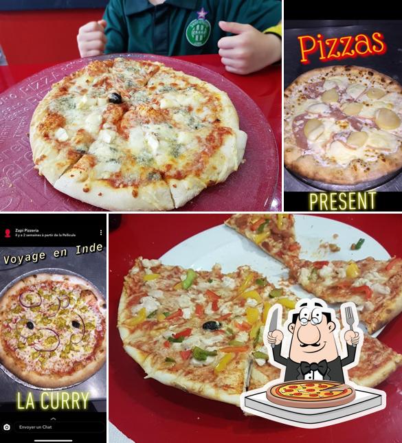 Prenez différents genres de pizzas