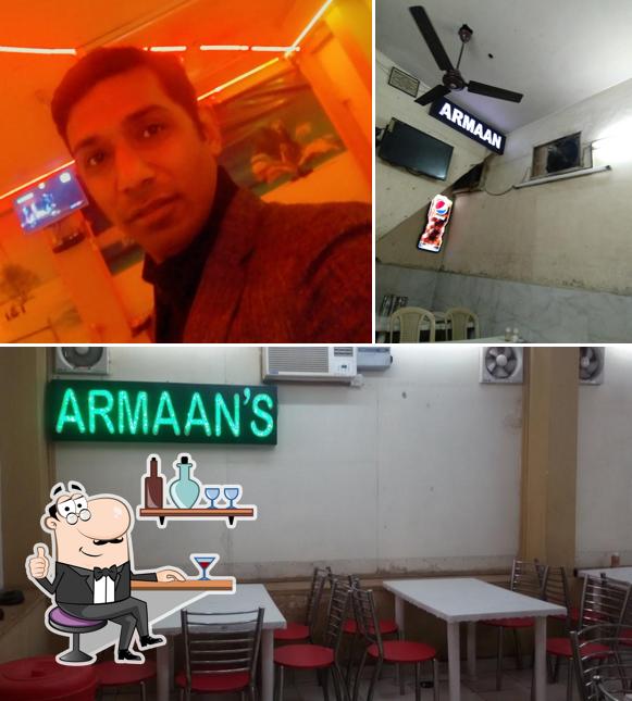The interior of Armaan's Family Restaurant