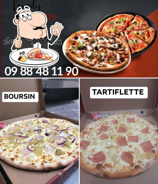 Choisissez des pizzas à Family pizza