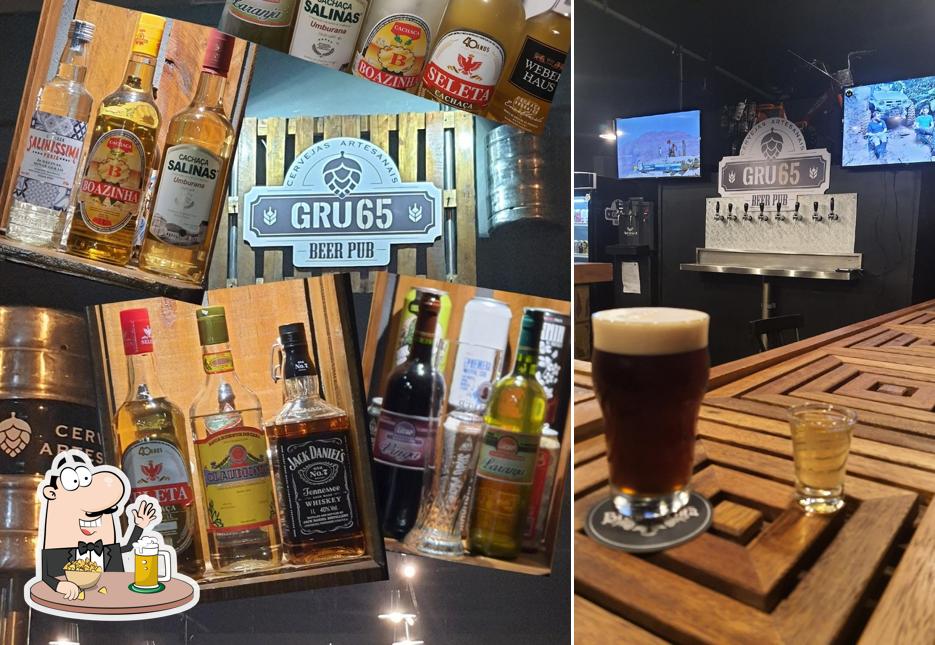 GRU65 PUB offerece uma variedade de cervejas