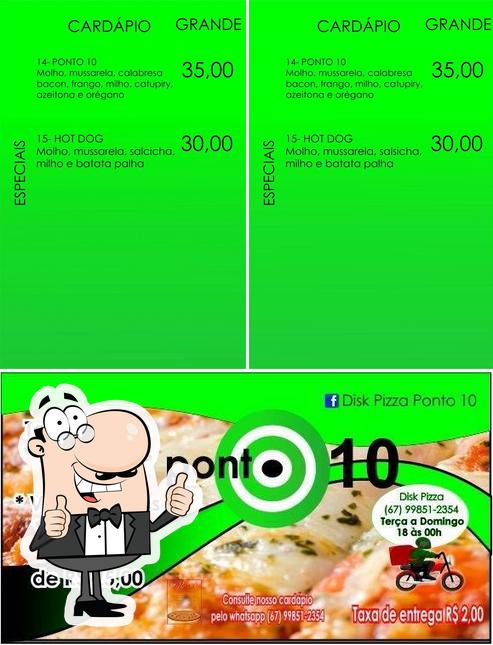 See the pic of Disk Pizza Ponto 10