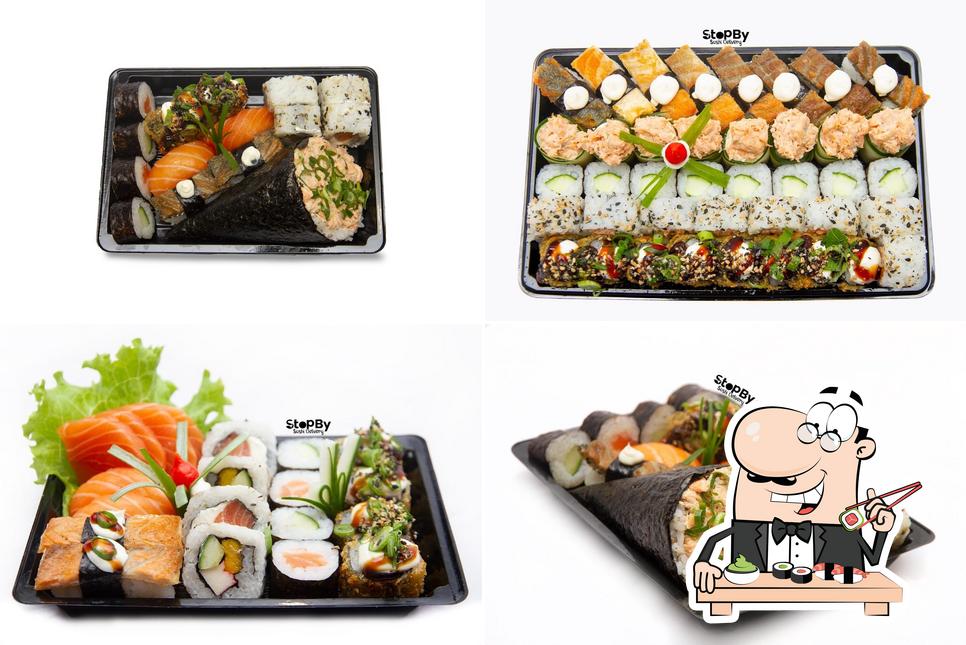 Escolha diversas opções de sushi