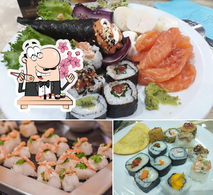 Escolha diversas opções de sushi