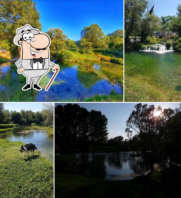 L'espace ouvert est une importante caractéristique de Čiko RESTORAN BAŠČINA