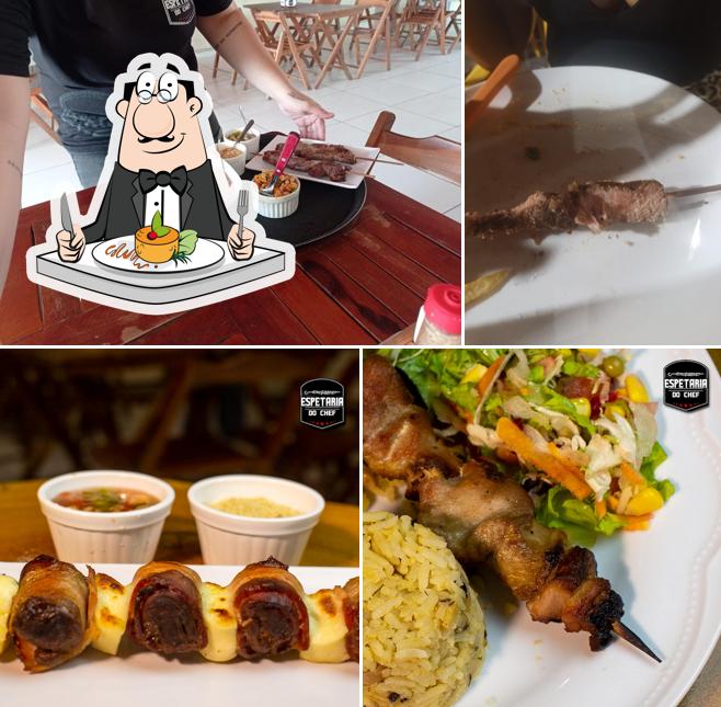 Espetaria do Chef Espetinho em Parnaíba Opções variadas de cortes bovinos e acompanhamentos Opções fit e low carb