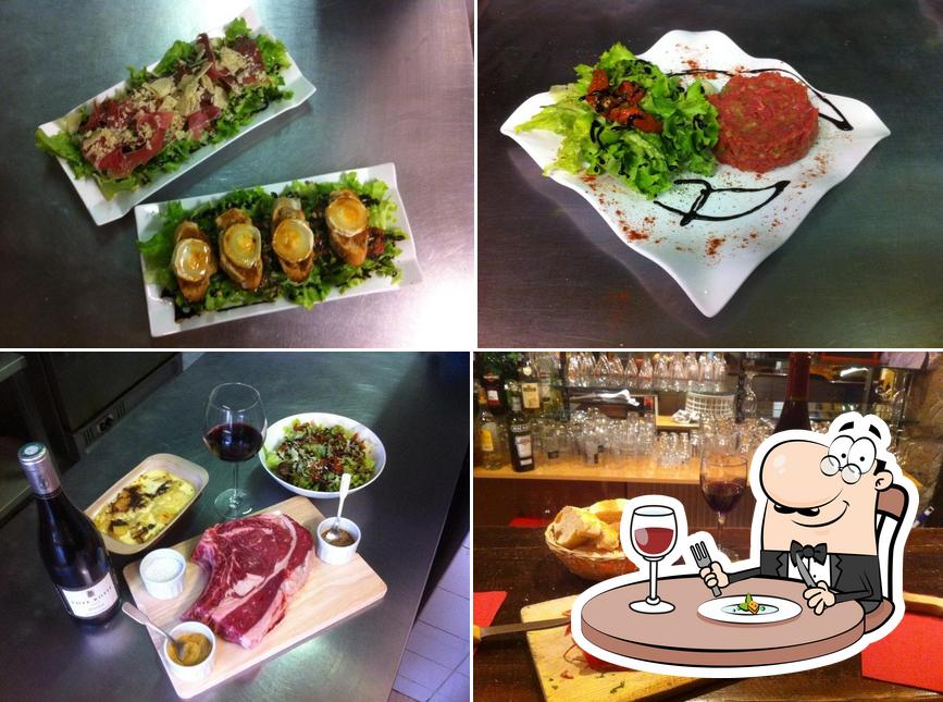 Estas son las fotos que hay de comida y bebida en Restaurant La Côte aux vin - Spécialités viande fondue bourguignonne