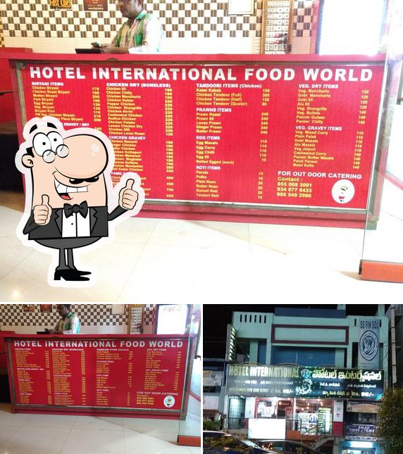 Here's a pic of Hotel International Food World