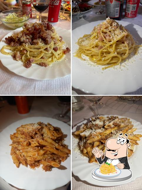 Spaghetti alla carbonara al Trattoria Vecchia Brianza