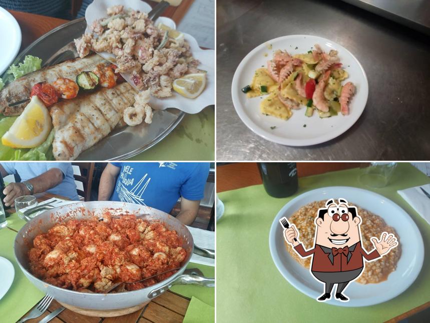 Salmone grigliato, ceviche e risotto al Windtour Ristoboat