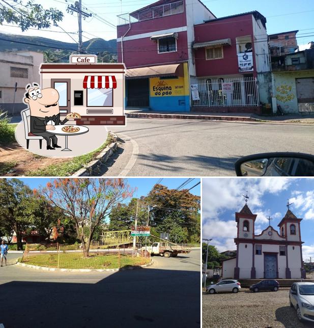 O exterior do Padaria Esquina do Pão