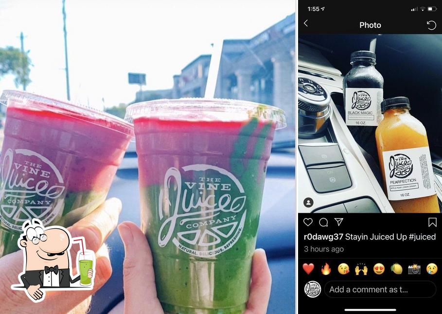 The Vine Juice Company Meadowbrook in Corpus Christi Restaurant menu
