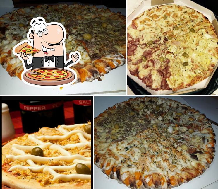 Escolha diferentes estilos de pizza