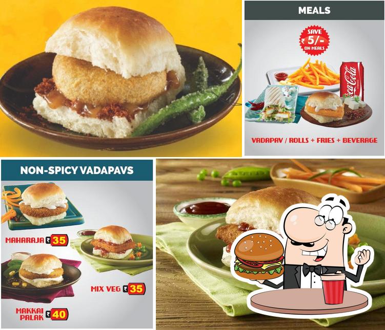 Get a burger at Goli Vada Pav