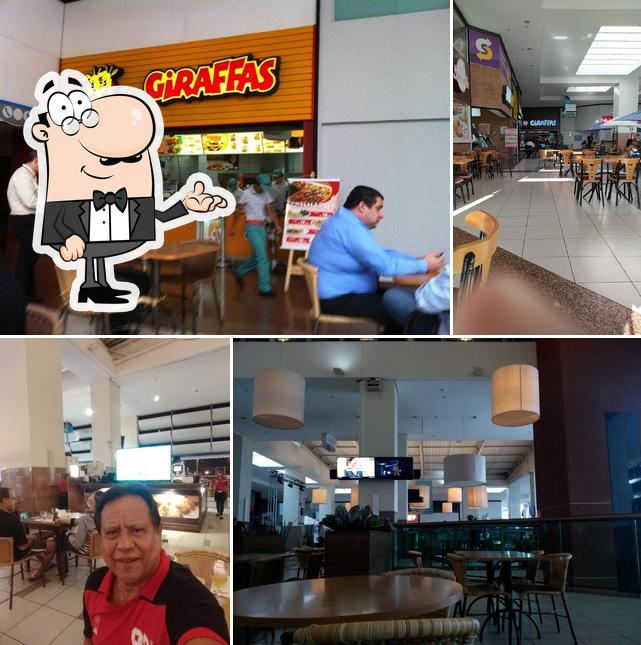 O interior do Giraffas - Shopping Deck Norte