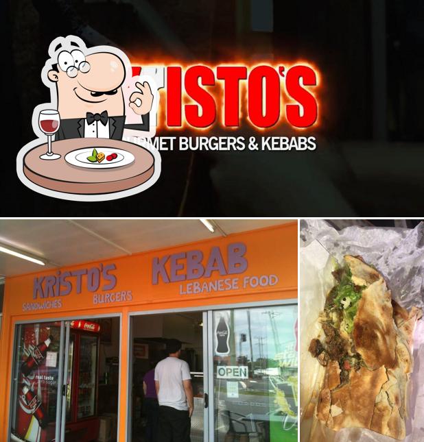Kristo's Gourmet Burgers & Kebabs in Brisbane Airport Restaurant menu