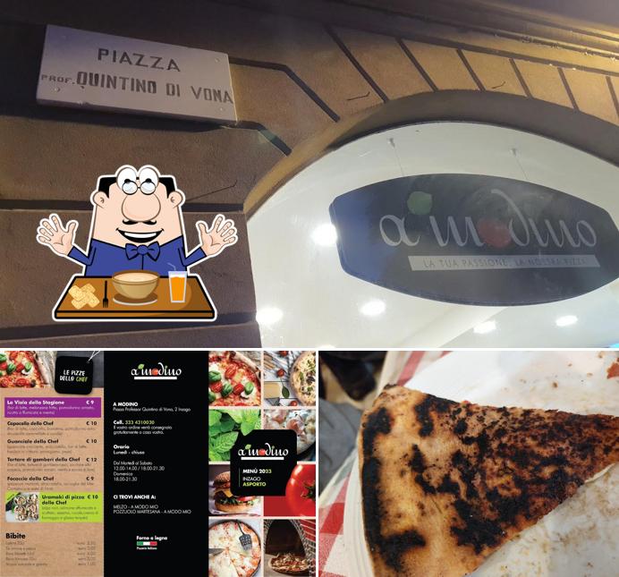 Cibo al Pizzeria A Modino