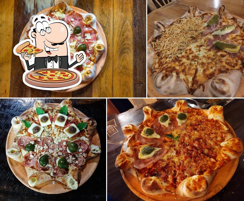 Pick various kinds of pizza