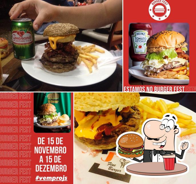 Experimente um hambúrguer no J's Fine Burger