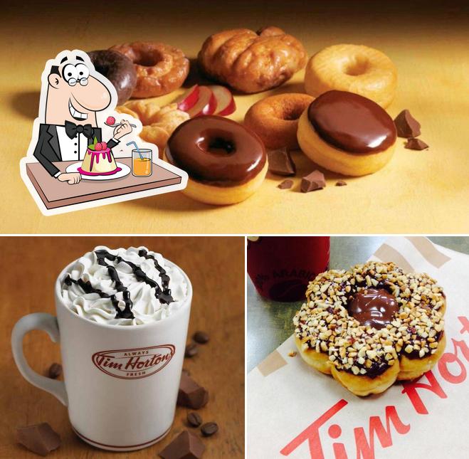 Tim Hortons offre une éventail de plats sucrés