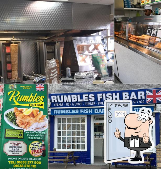 Look at this image of Rumbles fish Bar
