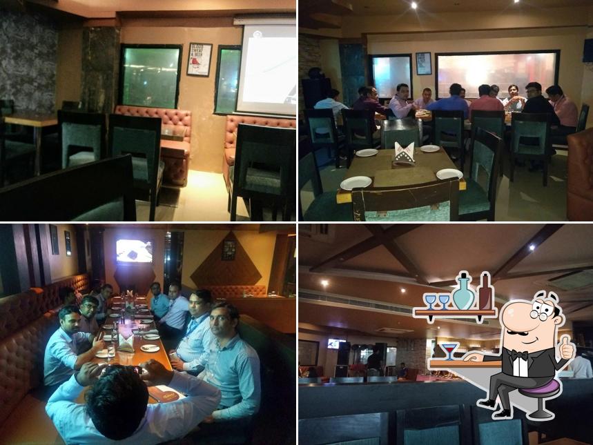 The interior of Eden Kitchen & Bar - Best bar and restaurant in noida