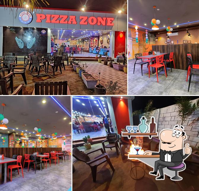 The interior of Pizza Zone