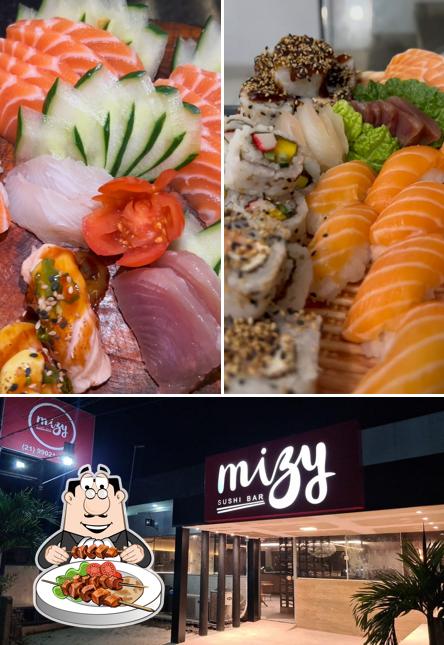 A foto da comida e exterior no Seigu Sushi
