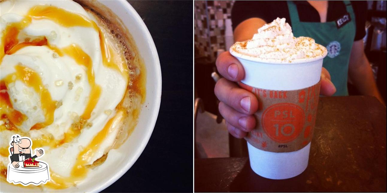 Café Starbucks offre une variété de desserts