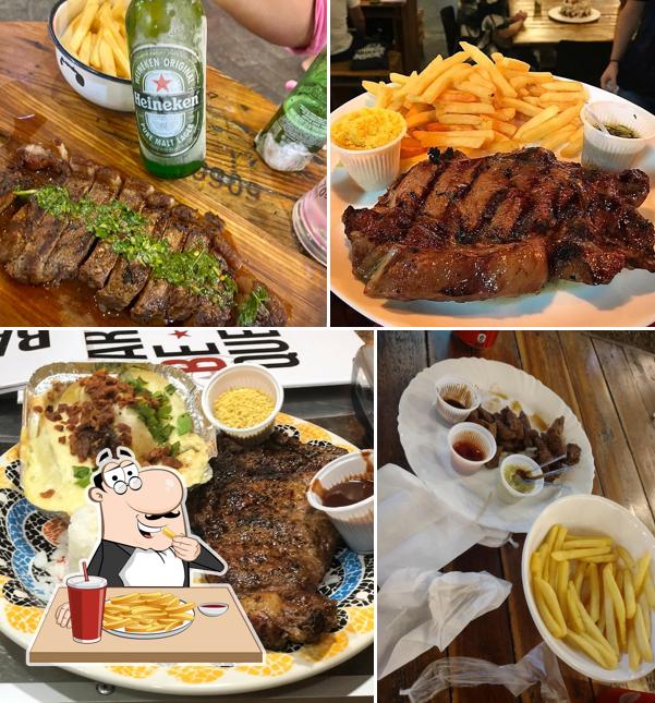 Batata frita em BBQ Steak House