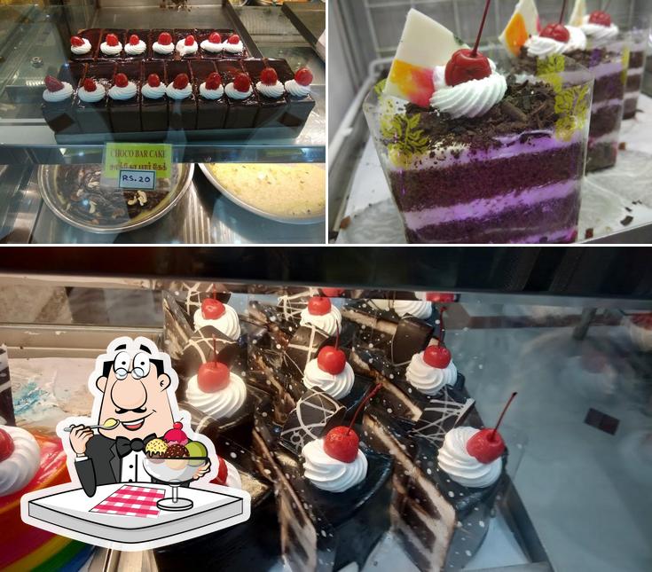 Arasan Sweets and Bakery offers a variety of desserts