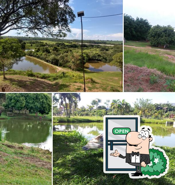 Desfrute da vista do exterior Pesqueiro São José