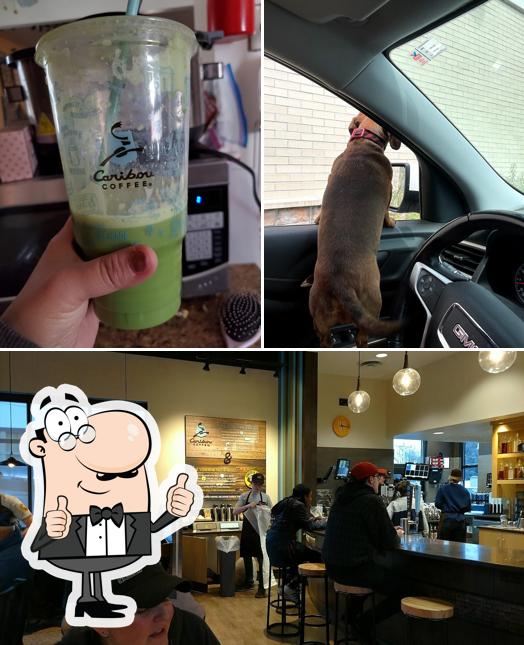 Here's a photo of Caribou Coffee