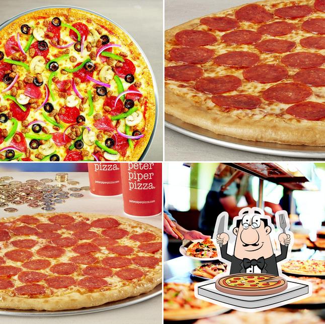 Order pizza at Peter Piper Pizza