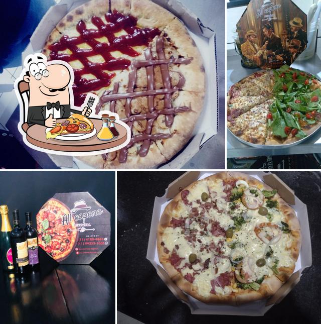 Peça pizza no All capone Pizzaria
