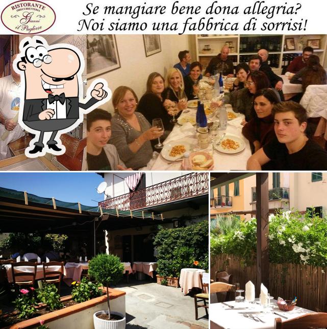 Mira las fotografías que muestran interior y comida en Ristorante "da Gianni"