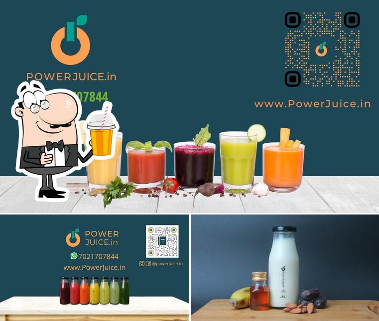 Power Juice offers a variety of beverages