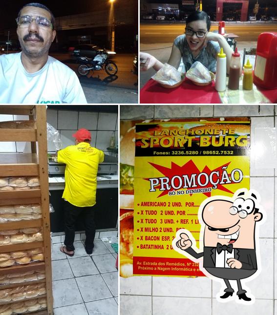 O interior do Sport Burguer