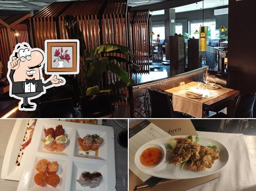 Gli interni di Sushi Zero