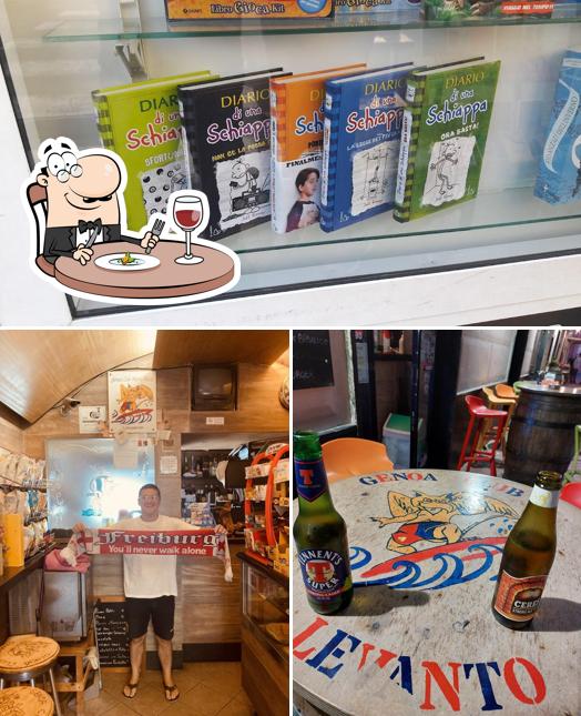 Bar Angelo-GENOA CLUB si caratterizza per la cibo e interni
