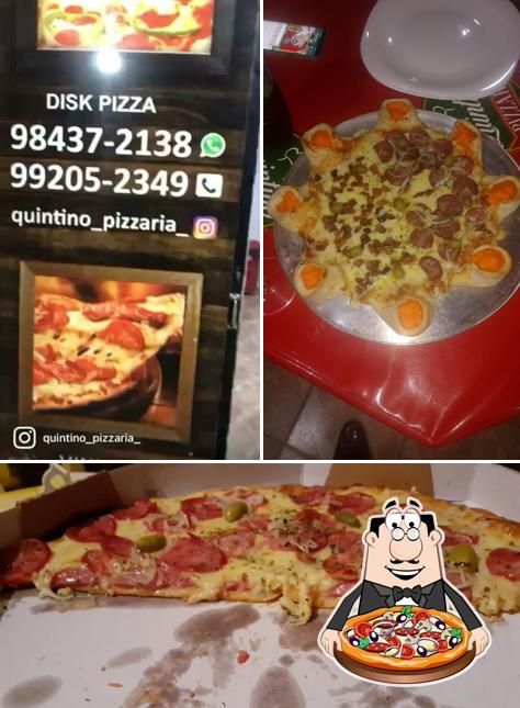 Peça diferentes variedades de pizza