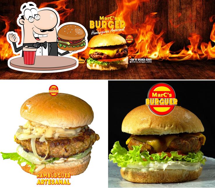 Consiga um hambúrguer no MarC's Burger