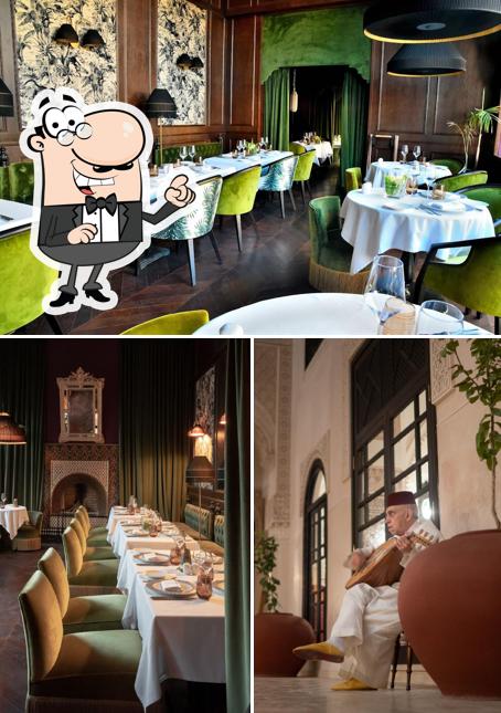 L'intérieur de Gayza restaurant - Relais & Châteaux