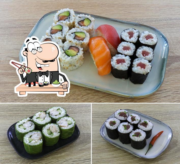 Prenez différentes options de sushi