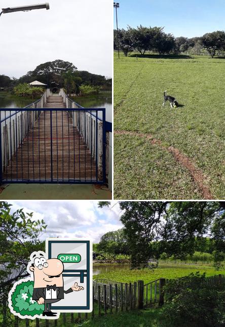 O exterior do Clube Comercial de São Borja - Sede Campestre