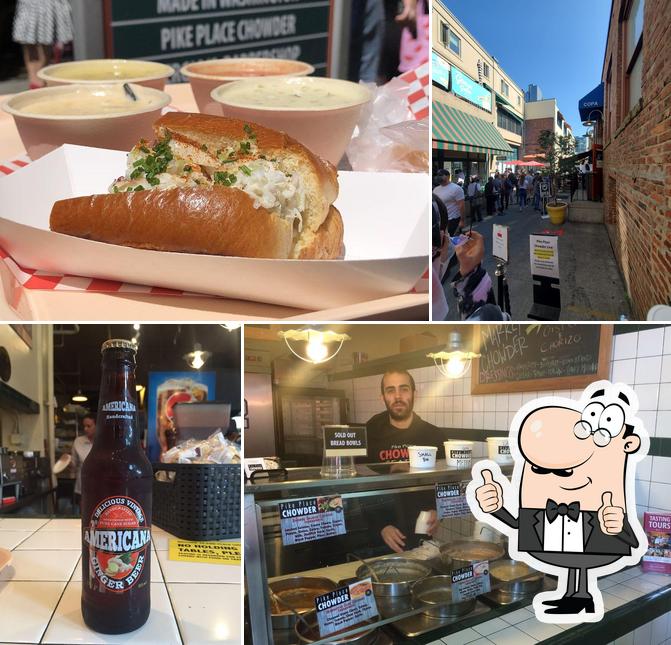 Pike Place Chowder, 1530 Post Alley in Seattle Restaurant menu and