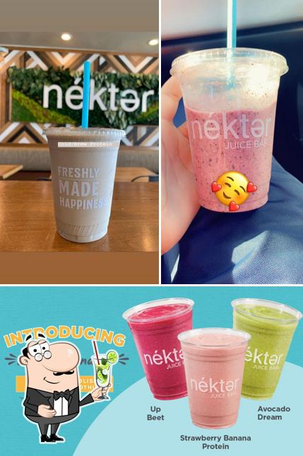 Enjoy a drink at Nekter Juice Bar