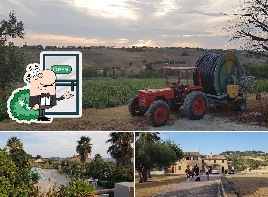 Genießt die Aussicht im Außenbereich von Ristorante Il Raggio Verde Recanati