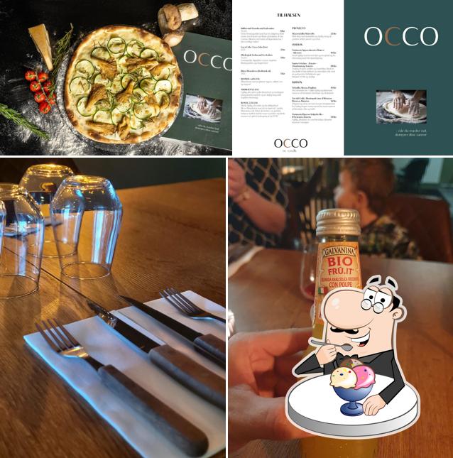OCCO Vejle bietet eine Auswahl von Süßspeisen